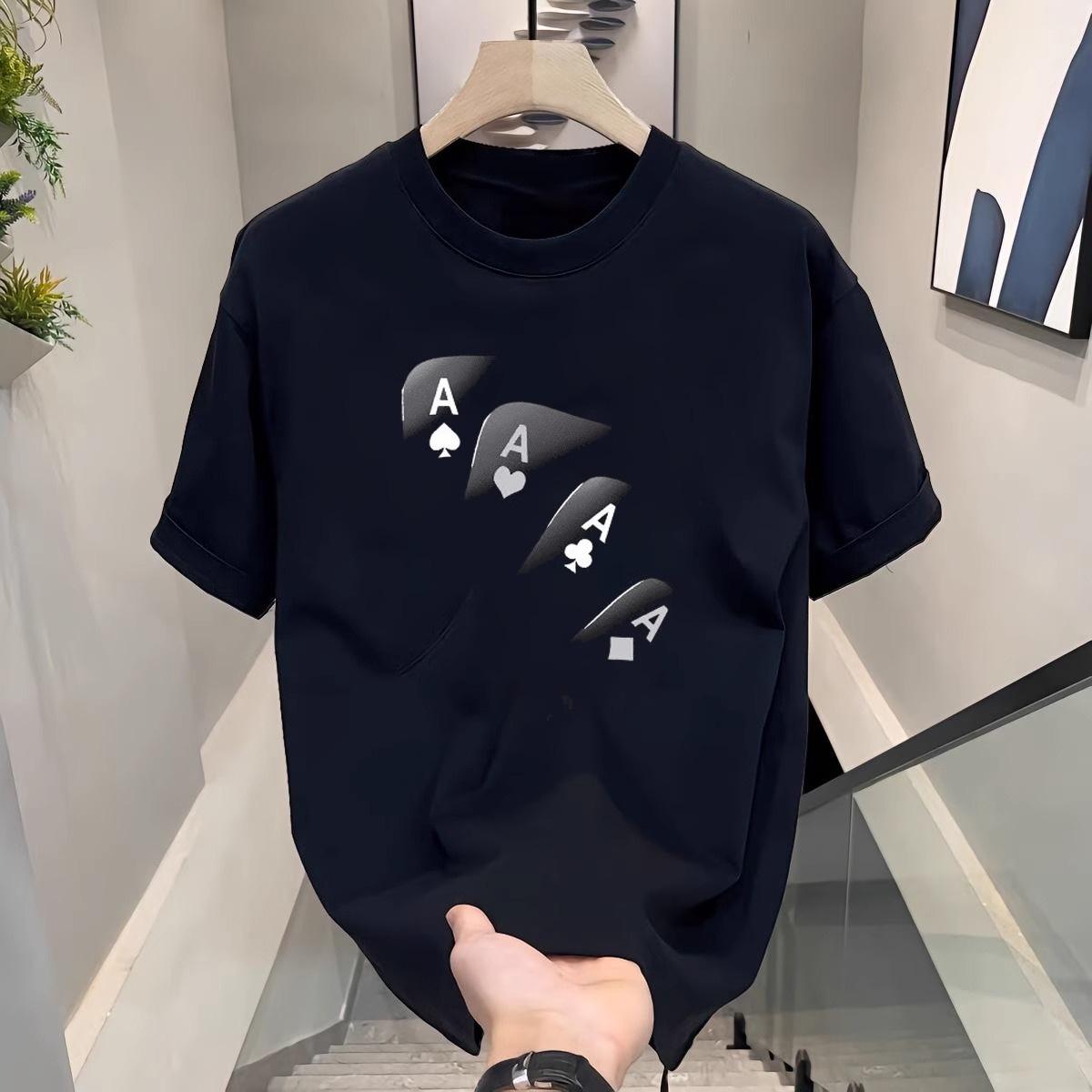 

Парные хлопковые футболки с коротким рукавом, черные, белые, дышащие, удобные, мягкие, повседневные, спортивные S