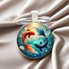 Fashion Alloy Keychain Pendant Round Metal Key Ring