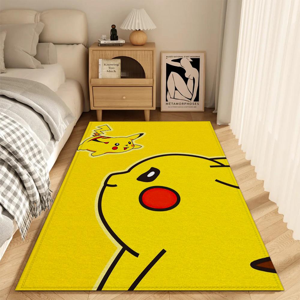 Fashion Entrance Mat Kitchen Carpet Living Room Rugs Decoration P-pikachu Bath Mats Doormat Front Door Balcony Non-slip Pad Rug