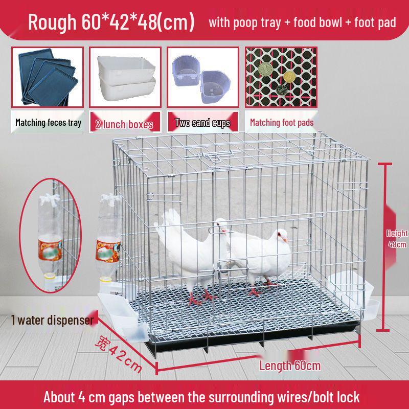 Large Pigeon Cage for Breeding & Pairing with Free Shipping - Ideal for Household Use