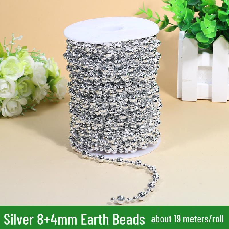 ABS Faux Pearl Beaded Chain - 8MM DIY Wedding & Festive Decor Accessories