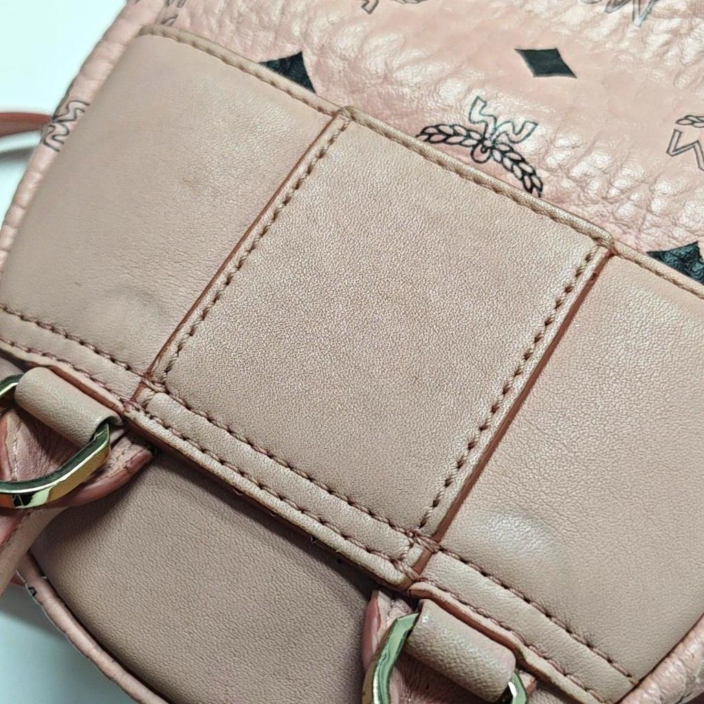 [Pre-Owned] Studded Monogram Coated Canvas And Faux Leather Backpack Small - Fair #IQDF3N