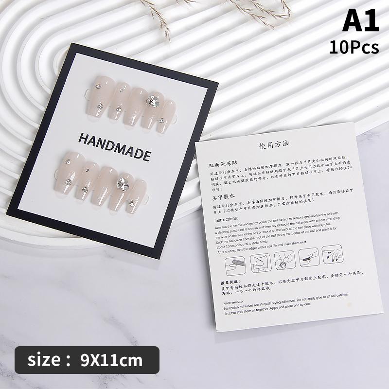 

10 шт. Картонные карточки для демонстрации ногтей, карточки для накладных ногтей ручной работы, реквизит для фотографий, демонстрация образцов для маникюра в салоне A1