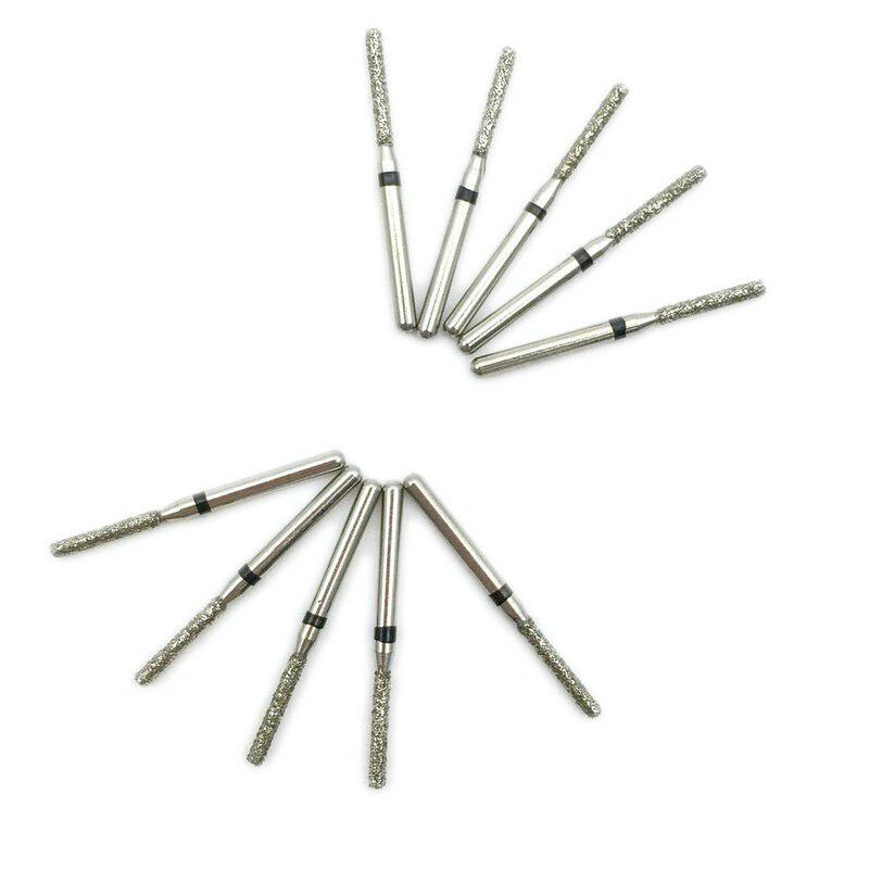 10pcs Dental Diamond Burs Drill Polishing Smoothing Whitening Super Coarse FG 1.6mm For High Speed Handpiece SF-11S