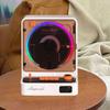 Retro Audiophile Vinyl Record & CD Player with Bluetooth Speaker, Portable Charging, and Atmosphere Light Gift