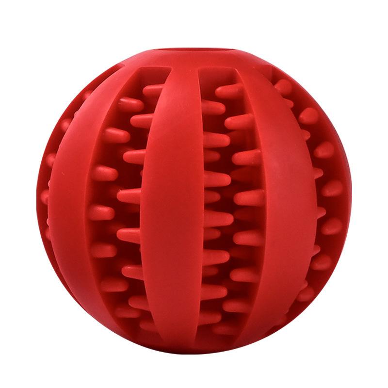 Leksak för husdjur med matläckage, Boll, Valp av Golden Retriever, Tandvårdsartiklar, Lindra uttråkning, Gummi, Elastisk Boll, Leksaksboll