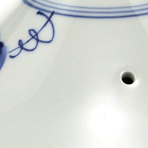 Toyo Ceramics Arita Ware Tagine Pot, 21cm (Heat-Resistant Ceramic Plate), Grape Design, ID-09-03