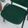 1 Seater Nordic Style Velvet Chair Cover Short Back Split Dining Chair Back Seat Covers Dust-proof Protective Case for Home