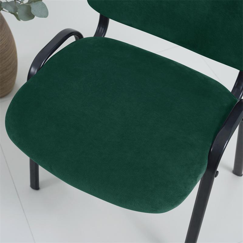 1 Seater Nordic Style Velvet Chair Cover Short Back Split Dining Chair Back Seat Covers Dust-proof Protective Case for Home