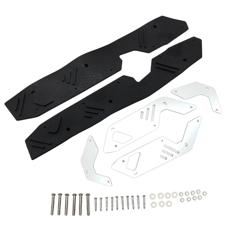 High-performance Front & Rear Footrest set Footboard Step Foot Pegs Pedal Motorbike Spare Parts- Suiatble for ADV160 серебряный