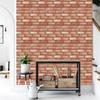 10Pcs 3D Brick Panels PVC Waterproof Easy To Clean Wall Decals Stickers for Home Decoration