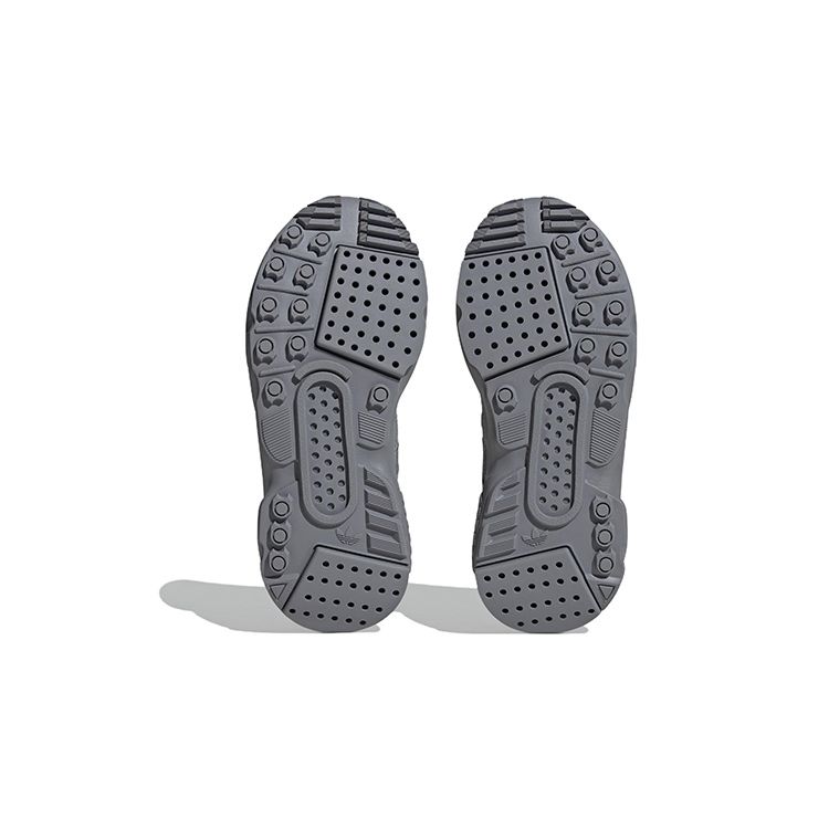 Adidas Originals ZX 22 Round Toe Lace-Up Cushioning Durable Low-Top Running Shoes Kids Sneakers Gray HQ1571