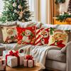 Merry Christmas Cushion Pillowcase Printed Polyester 40/45/50Cm Throw Pillowcover Decorative Sofa Cushion Pillowslip Home Decor