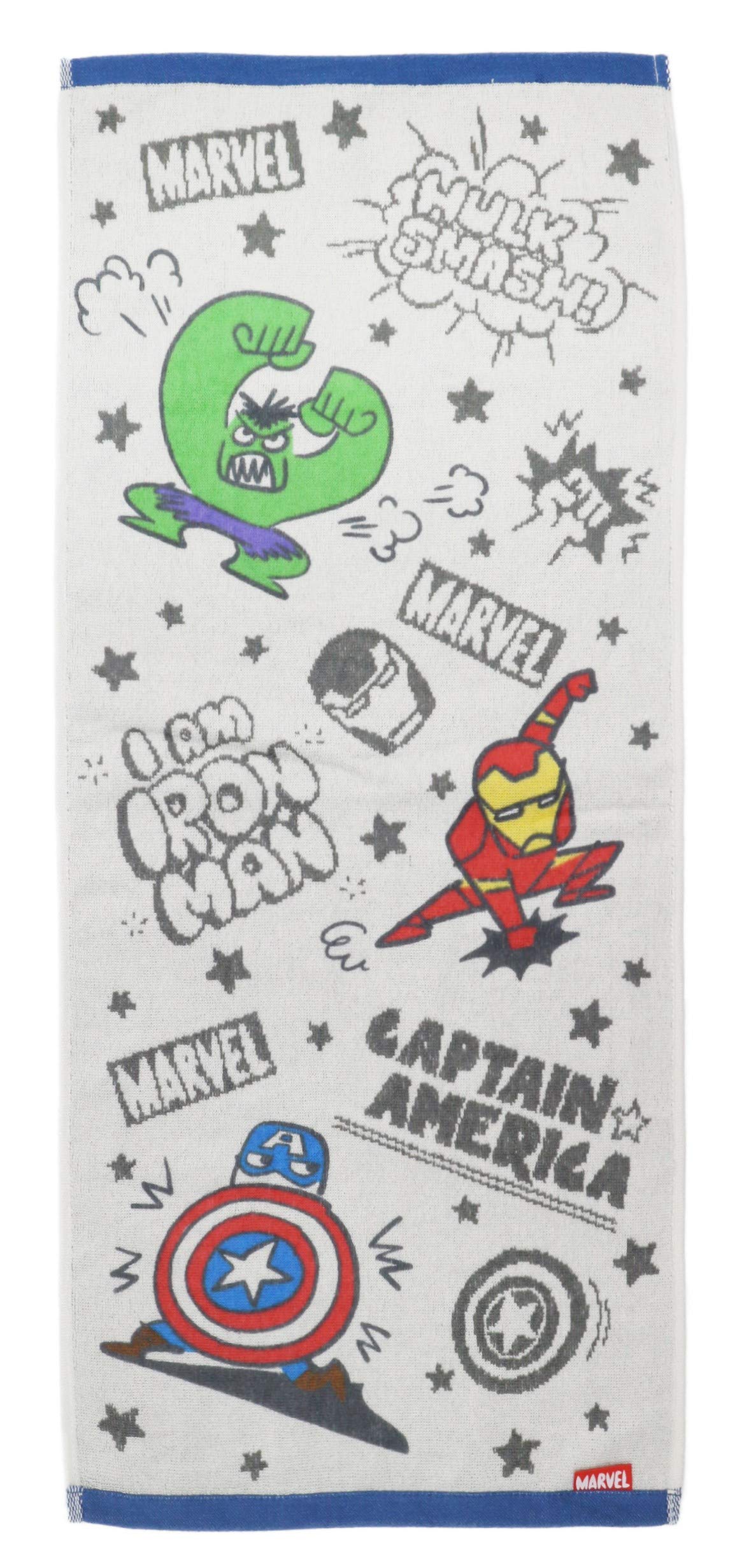 

Marushin Marvel Avengers Face Cute 34 x 2505021800 Towel, Heroes, 80cm, 100% Cotton,