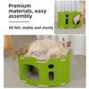 All-in-one Cat House With Holes Multi-layer Cat Climbing Frame Sturdy Corner Design Cat Castle House Cat Furniture
