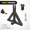 Receptor de Engate de Reboque Nilight 3 Pontos 2" Categoria 1 Barra de Tração de Trator Pesado Adaptador de Engate Rápido Compatível com Kubota Bx John Deere Nortrac