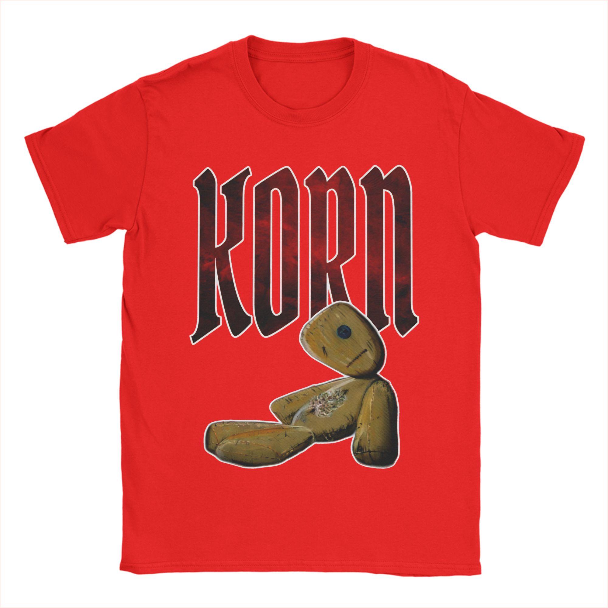 

Korn Band TShirts for Unisex Vintage 100 Cotton Tee Shirt Round Collar Short Sleeve T Shirts Plus Size Clothes S