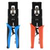 F/BNC/RCA RG6 Industrial Grade Carbon Steel Crimping Compression Pliers for Coaxial Cable Crimper with Wire Stripping Cutting