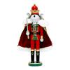 Wooden Nutcracker Decorations Holiday Mice King Statue 12 Inch Creative Mice King Nutcracker Festive Christmas Shelves Decor