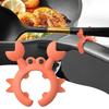 1PCS Crab Silicone Shovel and Spoon Holder Crab Rack Scraper Holder Clip Gadget Crab Spoon Rest Overflow Stopper Kitchen Gadgets