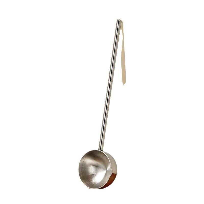 04 Stainless Steel Spoon with a Stylish Design, Long-Handled Soup Spoon, Oil Pouring Spoon, Small Spoon for Pouring Oil, Long-Handled Spoon