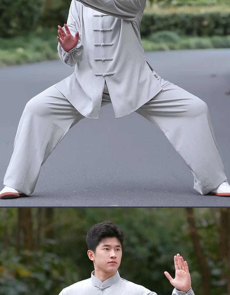 Liwu 2024 Cotton Linen Tai Chi Suit: Unisex Chinese-Style Martial Arts Wear for Spring/Autumn