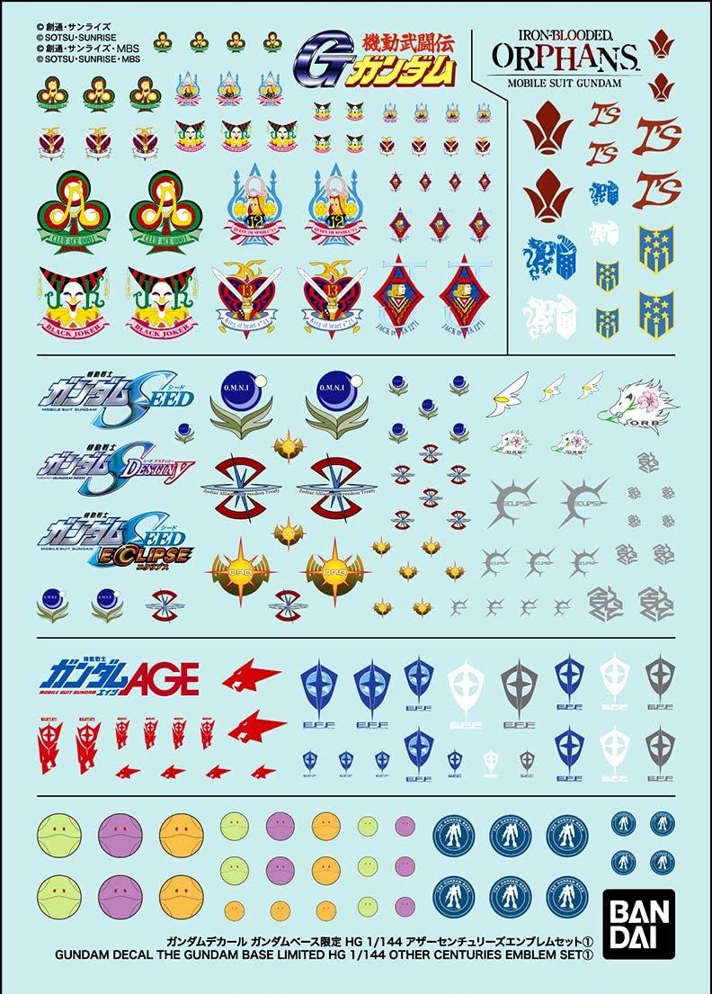 

Наклейка Гандама База Гандама Ограниченный HG 1/144 Другие века Набор эмблем 1