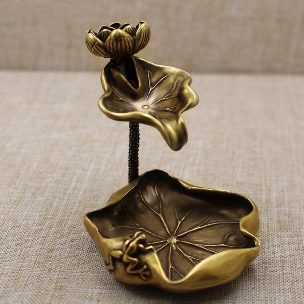 Reflux Artwork Lotus Tea Table Ornaments Incense Tray Incense Censer Holder Incense Frame Tea Pets
