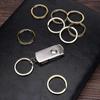 100pack Flat Key Rings Metal Split Ring For Keys Organizations, Jewelry Making, 1inch - DD