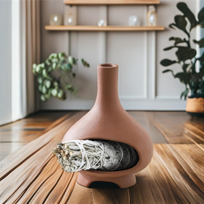 AS60- Palo Santo Halter Ornament Salbei Räuchergefäß Räucherstäbchenhalter Für Schreibtisch Brunnen Yoga Meditation Wohnzimmer Dekor