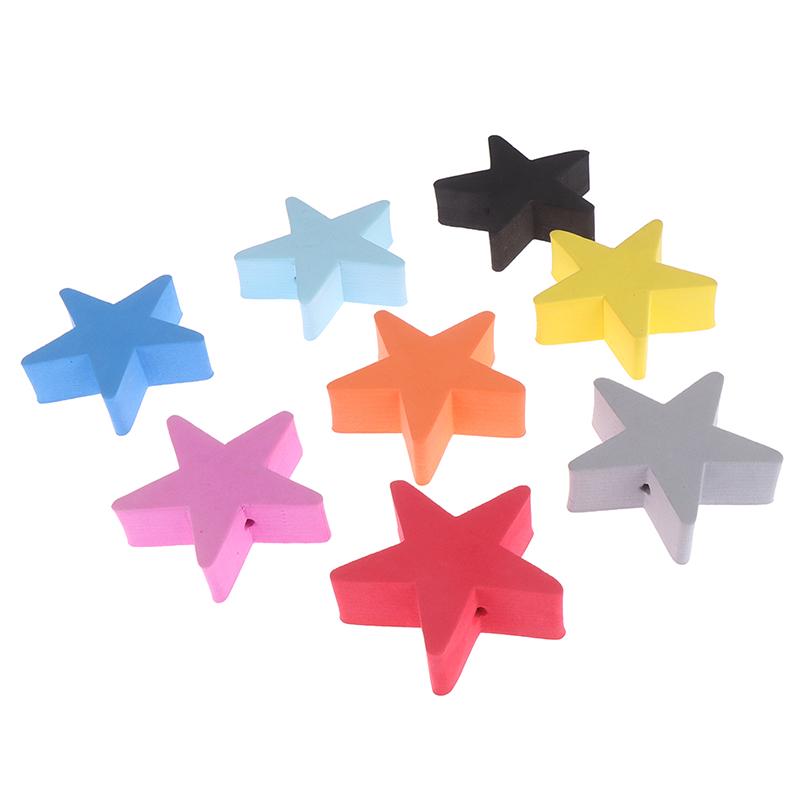 1Pc Colorful Five-Pointed Star Car Antenna Pen Topper Aerial Eva Ball Decor