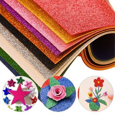 10 Stücke Kinder A4 Schwamm Blatt EVA Schaum Papier Handgemachte Material Glitter Handwerk DIY