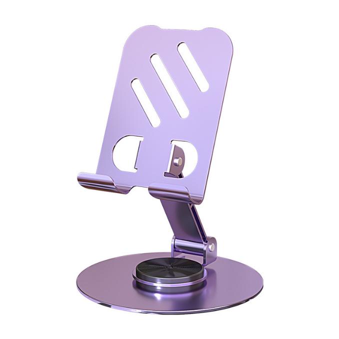 

Подставка для мобильного телефона, держатель для планшета, настольная подставка для телефона из цельного металла фиолетовый