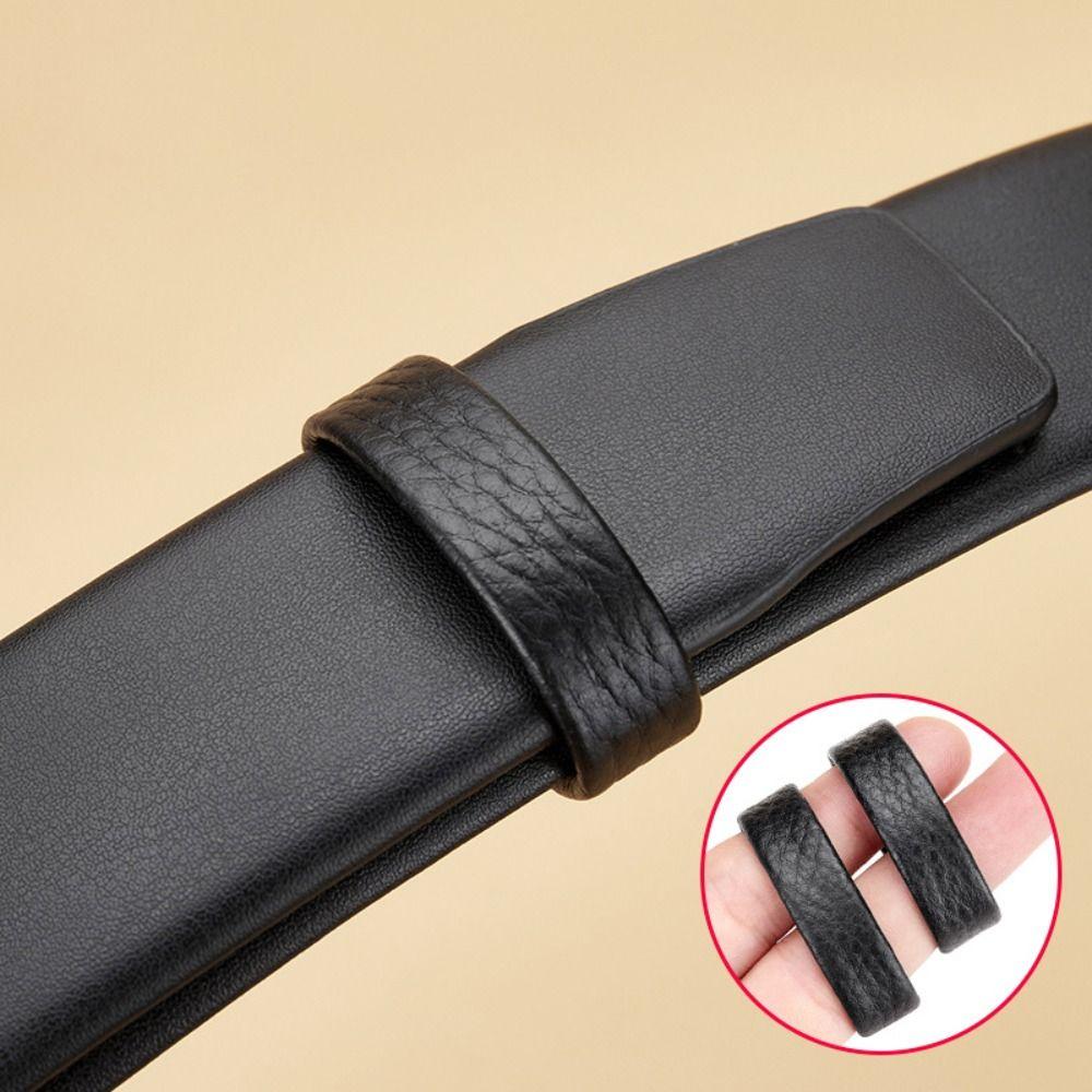 Delicate Belt Link Loop Cow Genuine Leather Belt Tail Fixed Ring Men's Belt Ring  Belt Accessories