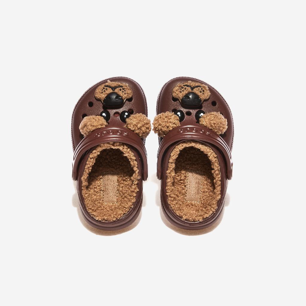 Crocs Klasické podšité dětské pantofle, CRS210019, 1010109620, Populární korejské boty
