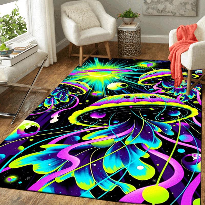 1pc Cute jellyfish Design Area Rug - Soft, Anti-Slip, and Durable Gaming Room Decor for Bedroom