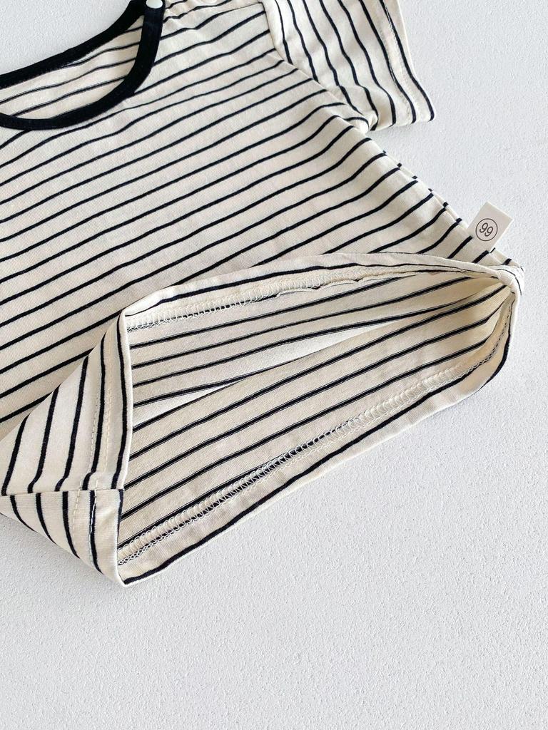 2025 Korean Summer Baby Overalls Set - Unisex Romper Two-Piece