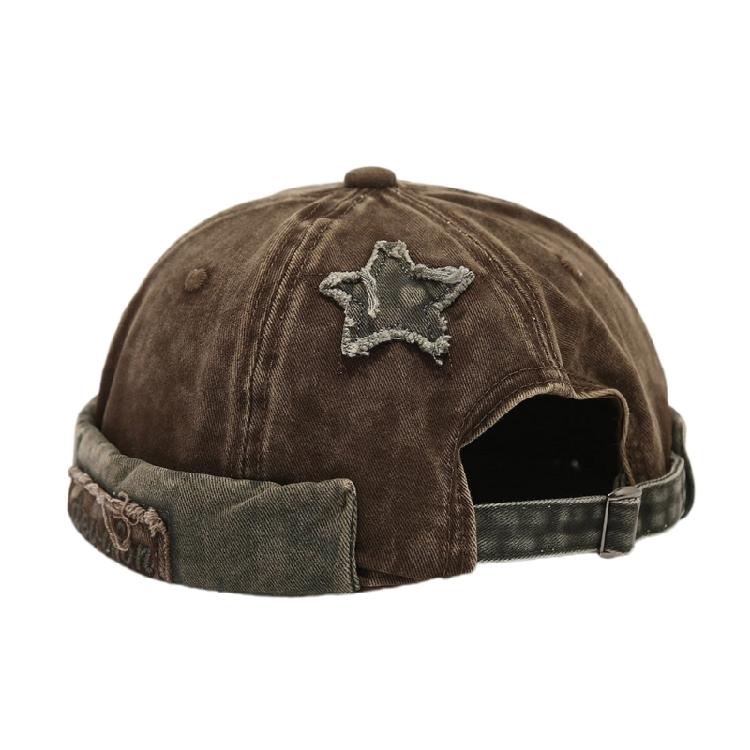 Fabric Star Brimless Hat for Outdoor Activity Breathable Hiphop Dancing Hat All Matching Skull Hat for Women Men