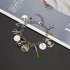 Classic Movie Wars Charm Bracelet with Alien Lightsaber Spaceship Pendant Cosplay Jewelry Gift for Men