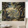 Tapestry Multiple Sizes Printed Jacquard Forest Pastoral Vintage Art Polyester Bedroom Office Party Dorm Room Decor Ideal