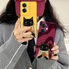Cute Coffee Cat Matte TPU Mobile Phone Case for OPPO Reno 14 13 12 11 10 9 8 7 6 5 F T Pro 5G Colorful Printing Cover