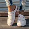 Fashion National style flower Baotou slippers women's shoes large size round head foreign trade wedges fashion wear half slippers
