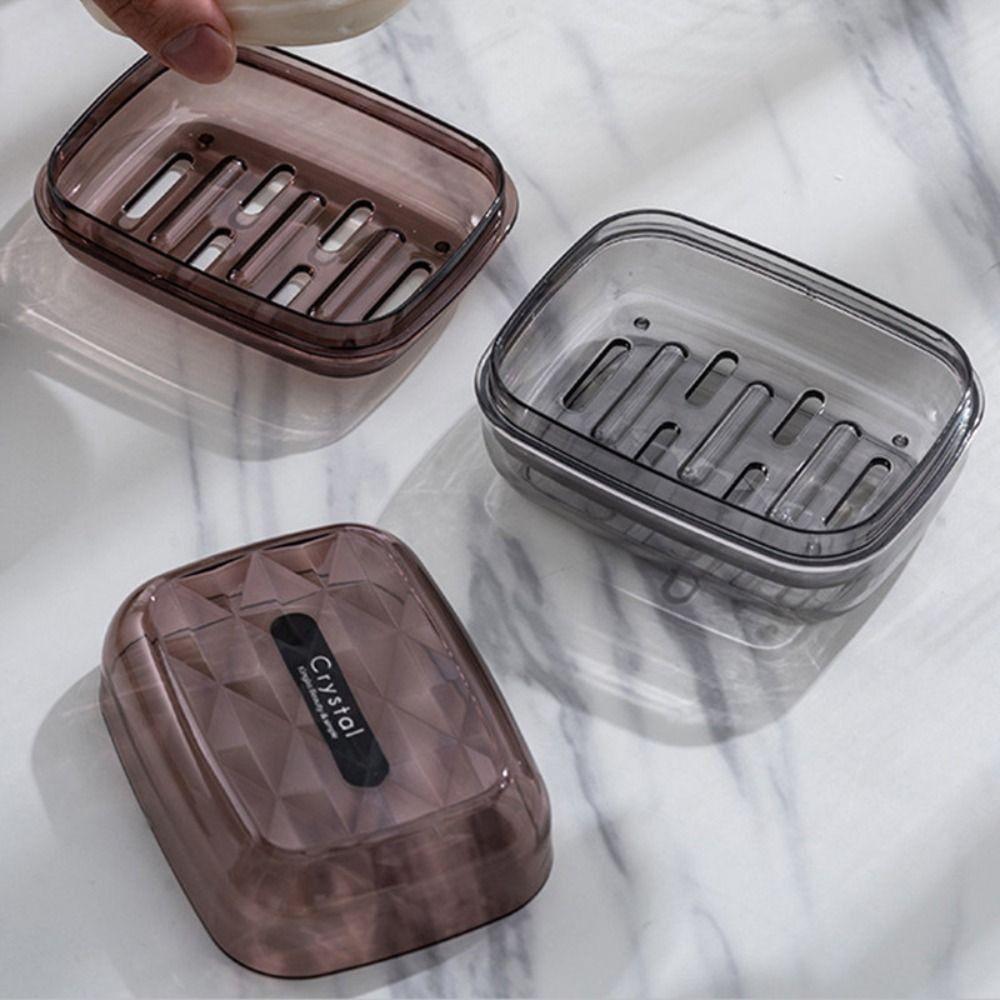 

Waterproof Soap Dish Punch-Free Storage Box Soap Tray Drain Soap Box Shower