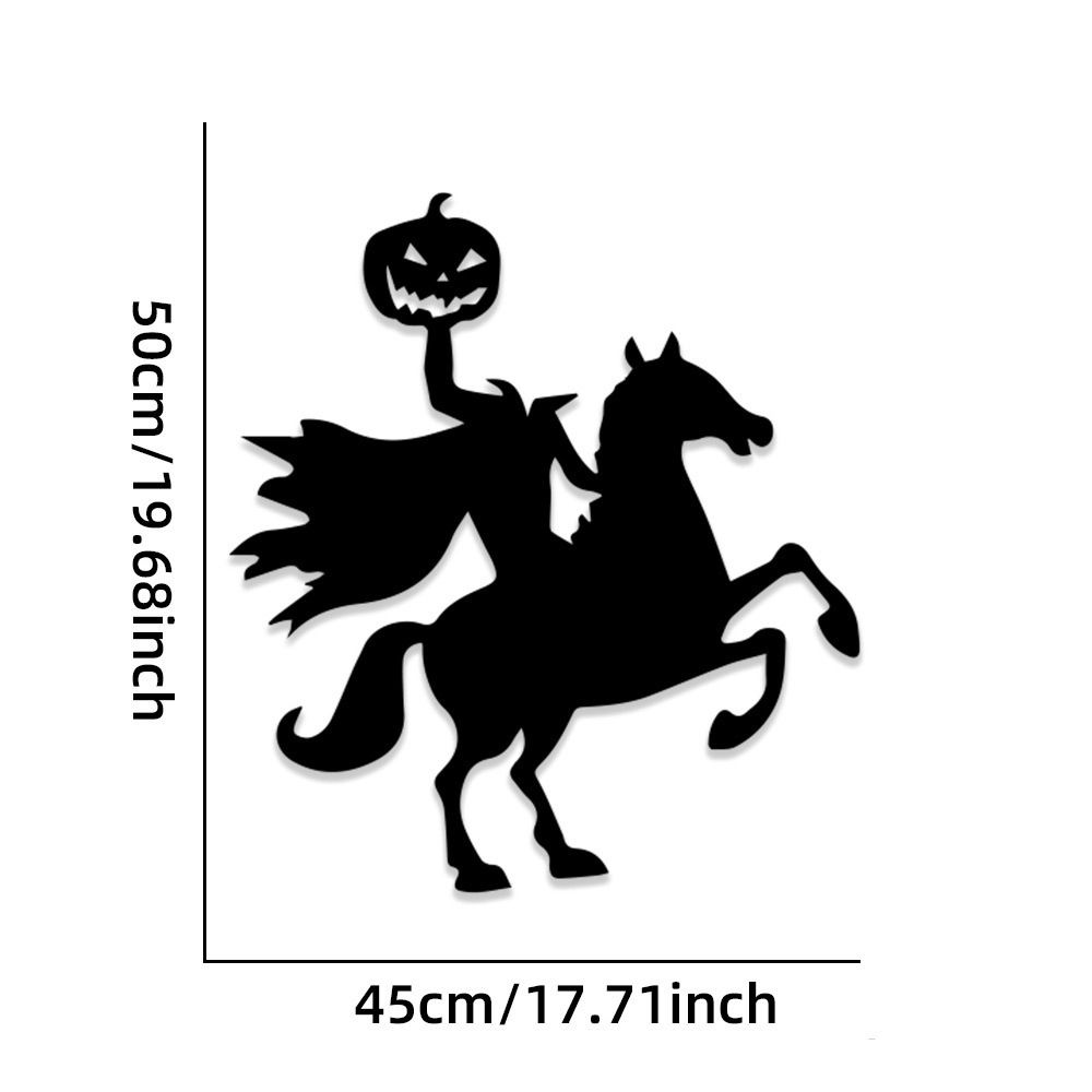 Demons Halloween Skull Felt Stickers Skull Pumpkin Halloween Wallpaper Decal  Home Decoration