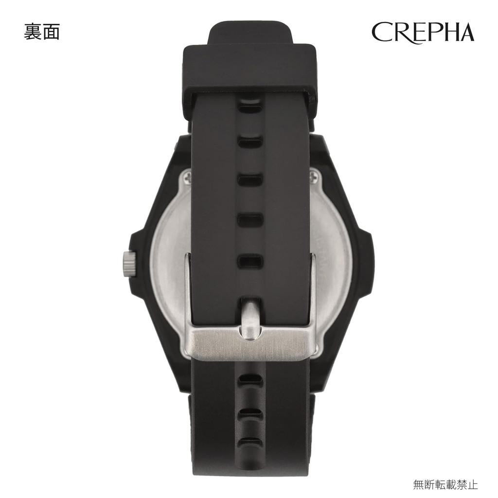 Analoguhr Wasserdichtes Urethanarmband Schwarz [Clefa] Herren TS-AM304-WT