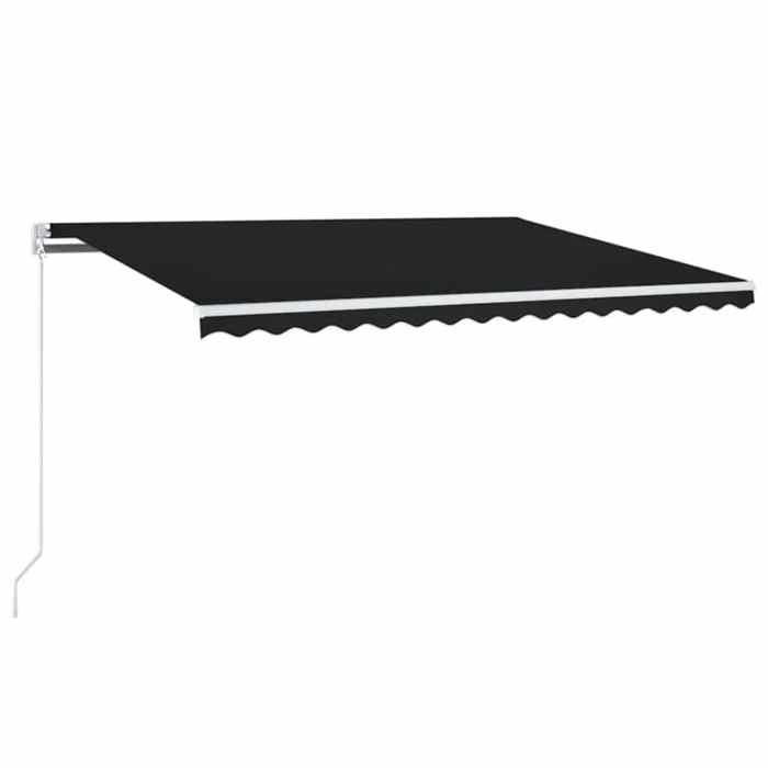 Maison Exclusive - Auvent manuel rétractable avec LED 450x300 cm Anthracite