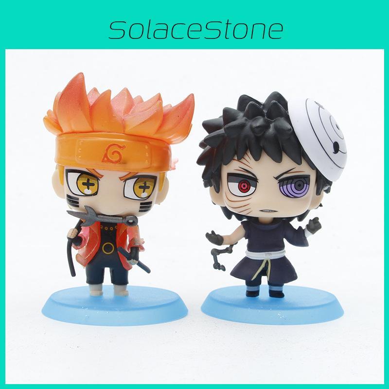 Naruto Q Version Six Paths Naruto Obito Pvc Action Figure For Car Decoration Blind Box Collectible