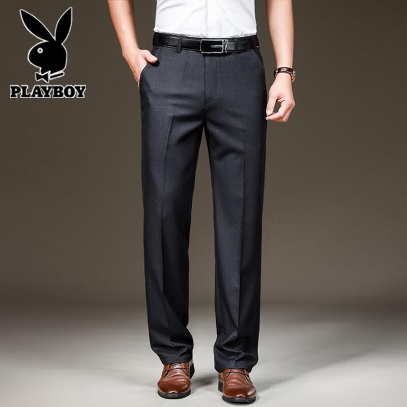 Playboy Men s Summer Thin Straight-Leg Casual Pants 33
