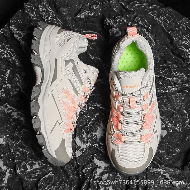 Herbst und Winter wasserdichte Wanderschuhe Damen Freizeitsportschuhe rutschfeste Wanderschuhe Reiseschuhe verschleißfeste Geländebedingungen