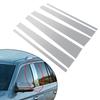 6Pcs Chrome Window Pillar Posts Trim Cover Door Silver Exterior Stickers Decal For Lincoln Navigator Ford Expedition 1997-2017